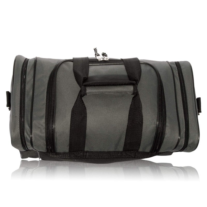 DALIX 17" Blank Duffle Bag in Gray and Black - Image 5